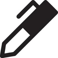 writing pen icon symbol in white background. Illustration of the sign pencil symbol vector image. EPS 10.