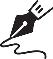 writing pen icon symbol in white background. Illustration of the sign pencil symbol vector image. EPS 10.