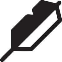 writing pen icon symbol in white background. Illustration of the sign pencil symbol vector image. EPS 10.