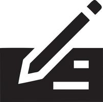 writing pen icon symbol in white background. Illustration of the sign pencil symbol vector image. EPS 10.