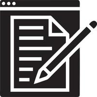 writing pen icon symbol in white background. Illustration of the sign pencil symbol vector image. EPS 10.