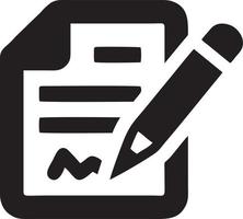 writing pen icon symbol in white background. Illustration of the sign pencil symbol vector image. EPS 10.