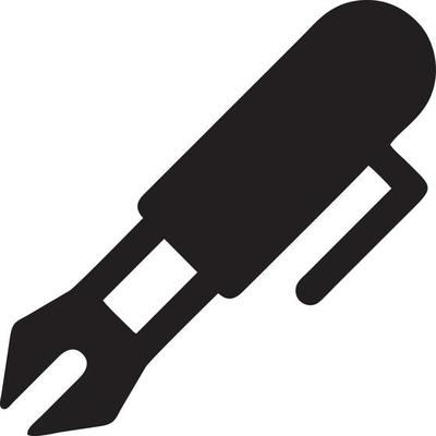 writing pen icon symbol in white background. Illustration of the sign pencil symbol vector image. EPS 10.