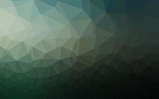 Dark Green vector shining triangular pattern.