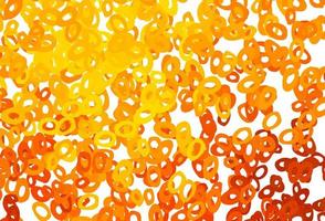 Light Orange vector pattern with spheres.