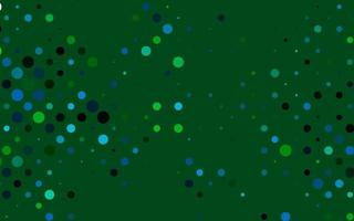 Light Blue, Green vector pattern with spheres.