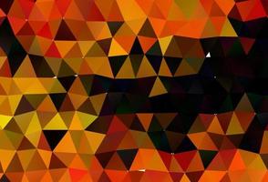 Light Orange vector abstract polygonal layout.