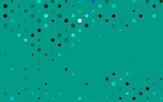 Light Blue, Green vector cover with spots.