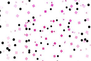 Light Pink vector layout with circles, lines, rectangles.