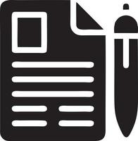 writing pen icon symbol in white background. Illustration of the sign pencil symbol vector image. EPS 10.