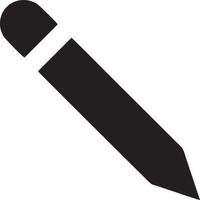 writing pen icon symbol in white background. Illustration of the sign pencil symbol vector image. EPS 10.