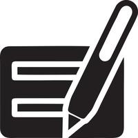 writing pen icon symbol in white background. Illustration of the sign pencil symbol vector image. EPS 10.