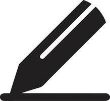 writing pen icon symbol in white background. Illustration of the sign pencil symbol vector image. EPS 10.