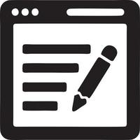 writing pen icon symbol in white background. Illustration of the sign pencil symbol vector image. EPS 10.