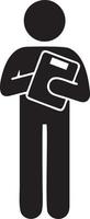 writing pen icon symbol in white background. Illustration of the sign pencil symbol vector image. EPS 10.