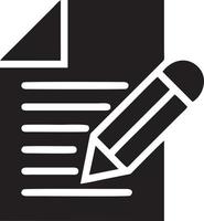 writing pen icon symbol in white background. Illustration of the sign pencil symbol vector image. EPS 10.