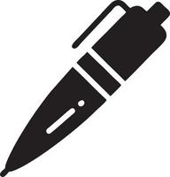 writing pen icon symbol in white background. Illustration of the sign pencil symbol vector image. EPS 10.