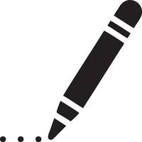 writing pen icon symbol in white background. Illustration of the sign pencil symbol vector image. EPS 10.