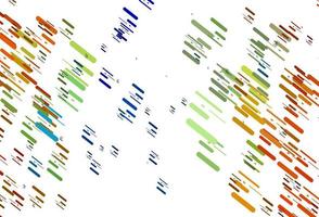 Light Multicolor, Rainbow vector pattern with narrow lines.