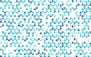 textura transparente de vector azul claro en estilo triangular.