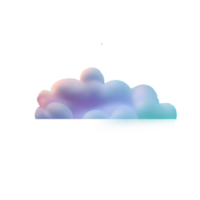 renderizado 3d en la nube png