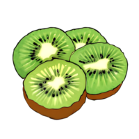 fatia de kiwi png