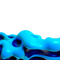 3d fluid glossy shape png