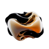 gold 3d fluid shapes png