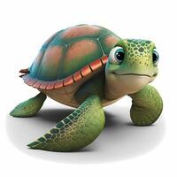 turtle animal illustration AI Generated photo