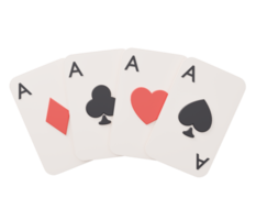ás cartão pôquer 3d png