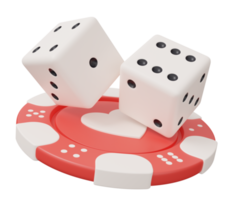 casino chip dice 3d png