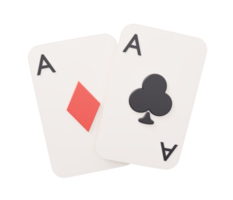 ace two cards 3d png