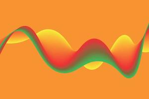 colorful gradient wave line. fluid abstract background. suitable for landing page and computer desktop wallpaper vector