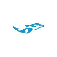 Dolphin logo with dolphin logo title vector