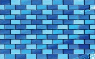 Illustration of Blue Brick Background vector