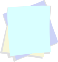 Colored post it note paper, rounded edges, sticky notes for reminders png