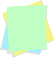 Colored post it note paper, rounded edges, sticky notes for reminders png