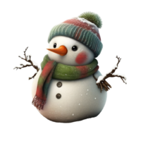 Weihnachten Schneemann mit transparent Hintergrund png