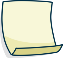 Colored post it note paper, rounded edges, sticky notes for reminders png