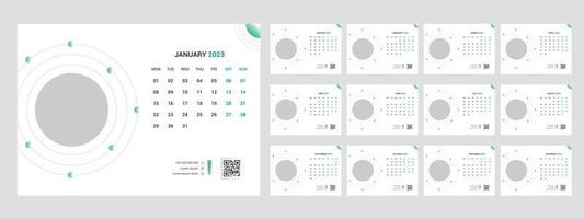 Desk Calendar 2024 vector