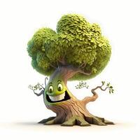 tree happy character cute photo