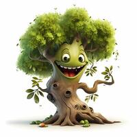 tree happy character cute photo