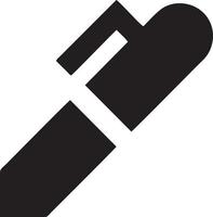 writing pen icon symbol in white background. Illustration of the sign pencil symbol vector image. EPS 10.