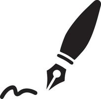 writing pen icon symbol in white background. Illustration of the sign pencil symbol vector image. EPS 10.