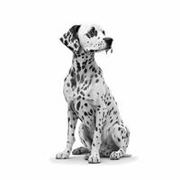 dalmatian animal illustration photo