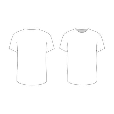 White T Shirt Front And Back Vector Art, Icons, and Graphics for Free ...