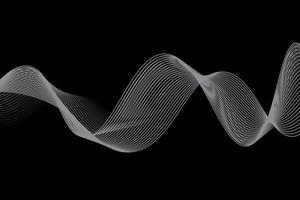 monochrome. white and black wave. abstract background, suitable for landing page and computer desktop background. 3d vector