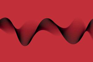 red and black wave abstract background, suitable for landing page and computer desktop background. 3d vector