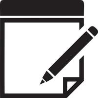 writing pen icon symbol in white background. Illustration of the sign pencil symbol vector image. EPS 10.