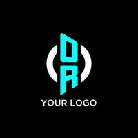 OR circle monogram logo vector